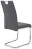 SCHWINGSTUHL Lederlook Grau  - Chromfarben/Weiß, Design, Textil/Metall (43/98/59cm) - Carryhome