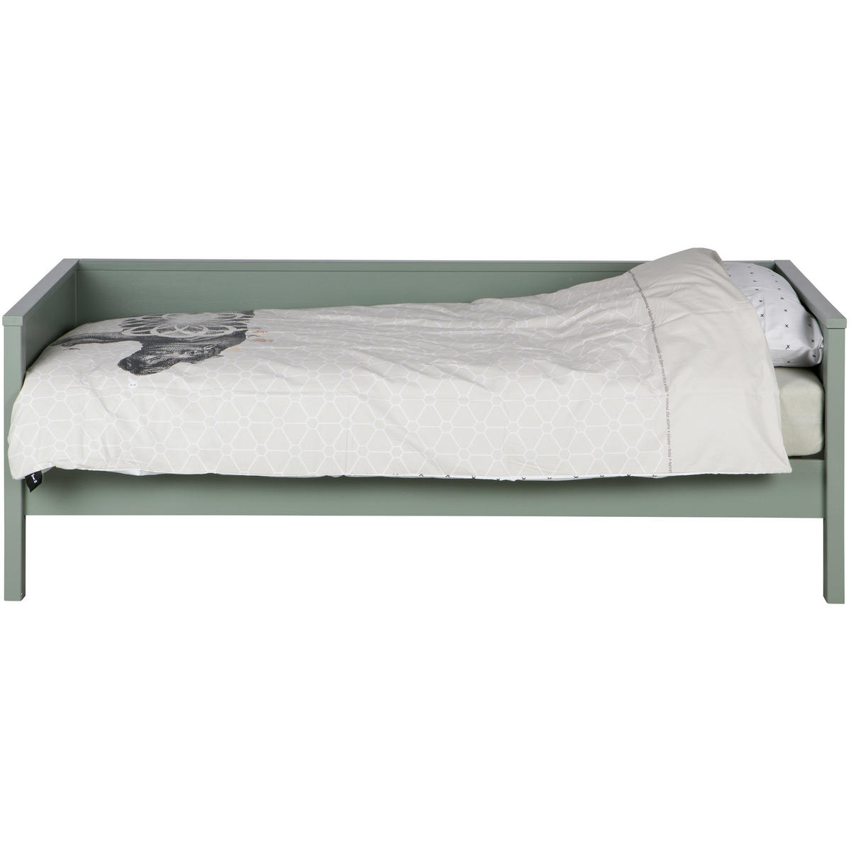 BETT 90/200 cm  in Jadegrün  - Jadegrün, Basics, Holz (90/200cm) - MID.YOU