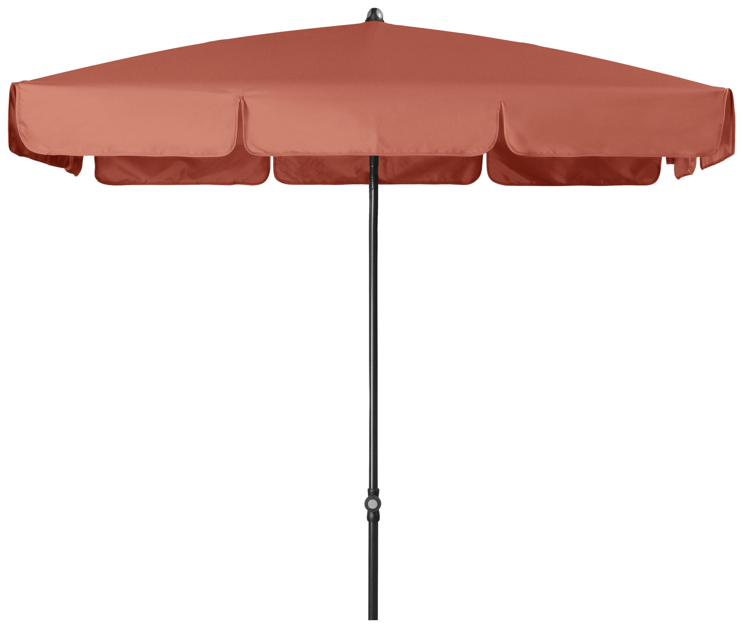 SONNENSCHIRM 185x120 cm Terracotta  - Anthrazit/Terracotta, Basics, Textil/Metall (185/120cm) - Doppler