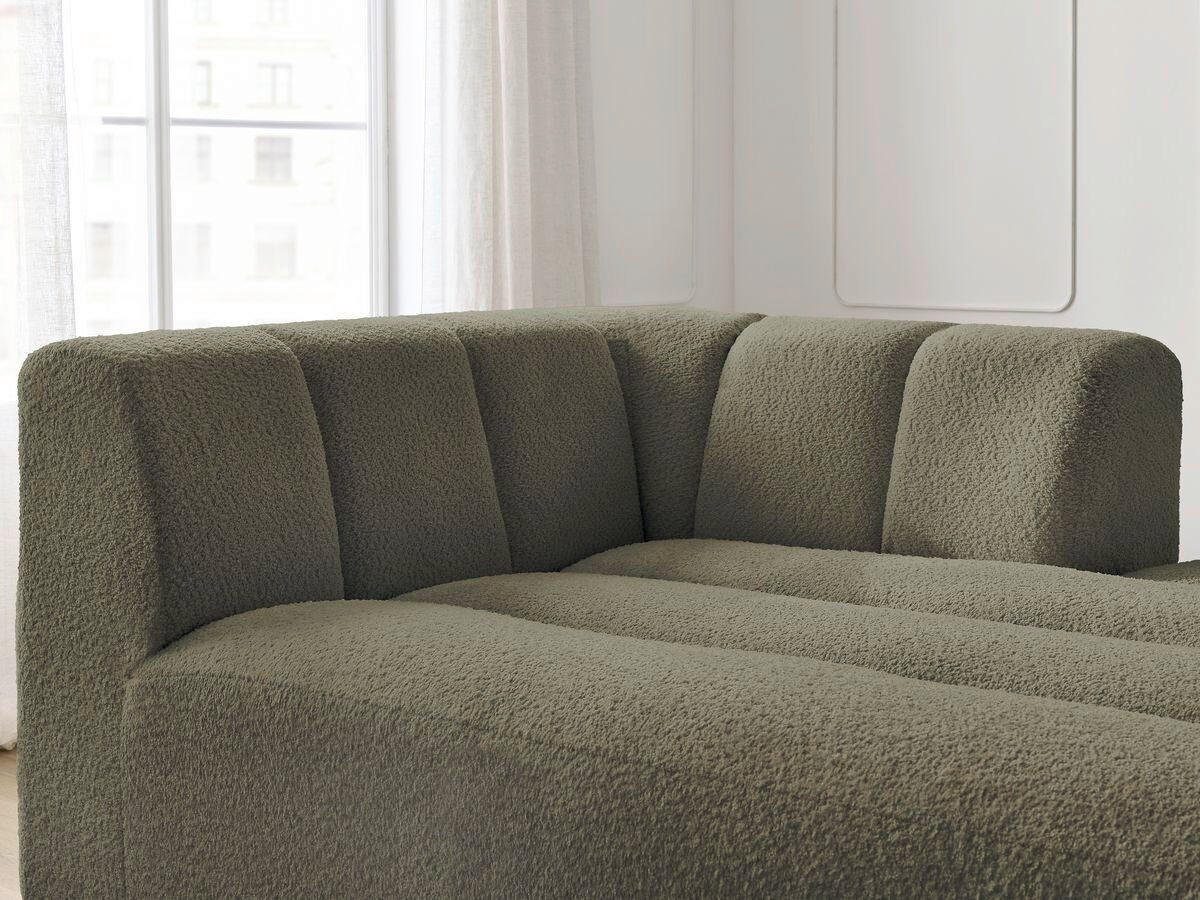SOFAELEMENT ANNECY Bouclé Grün  - Schwarz/Grün, MODERN, Kunststoff/Textil (120/72/170cm)