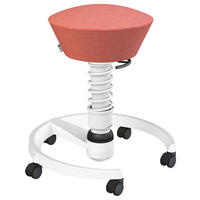 BÜROHOCKER 55/45,66/55 cm  - Koralle/Weiß, Basics, Kunststoff/Textil (55/45,66/55cm) - Aeris