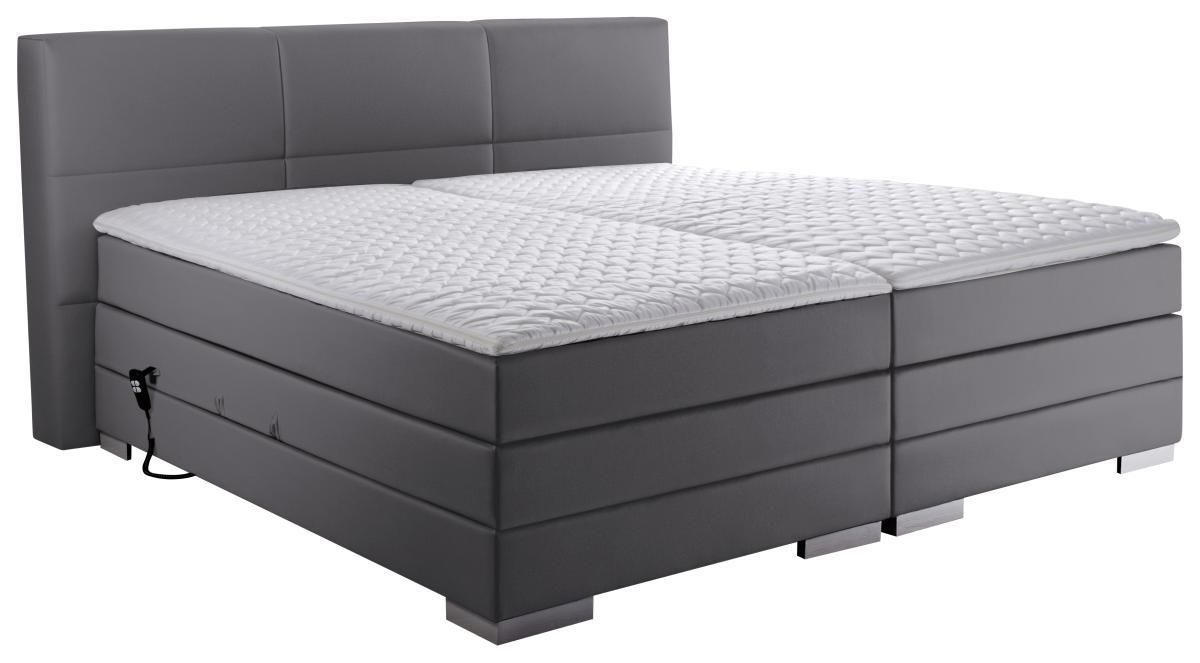 Boxspringbett 'prinz' H2 180/200 cm in Grau