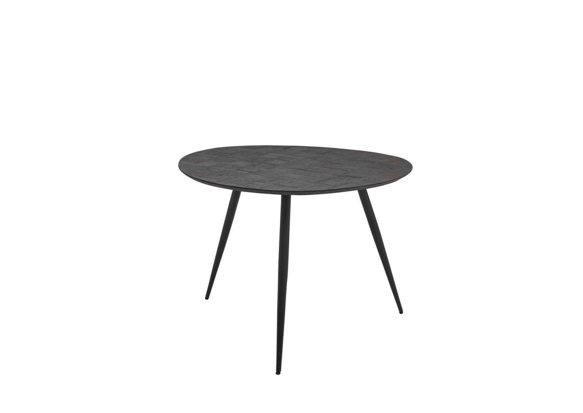 ESSTISCH in Holz  - Dunkelbraun/Schwarz, Modern, Holz/Metall (111/76/108cm) - MID.YOU