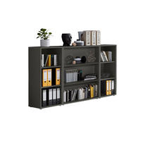 SADA REGÁLŮ, antracitová, 172,6/113,6/33 cm - antracitová, Lifestyle, kompozitní dřevo (172,6/113,6/33cm) - MID.YOU