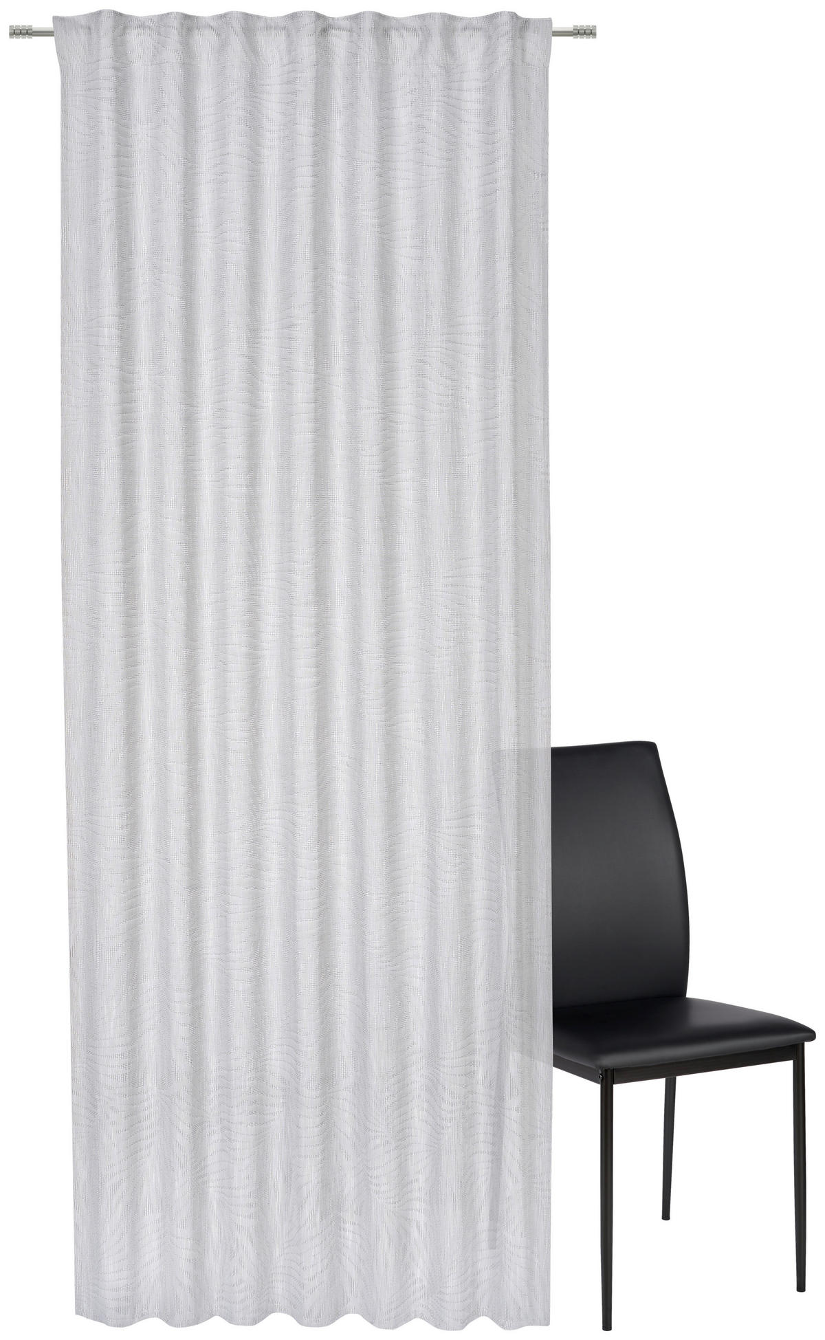 GOTOVA ZAVESA svetlosiva  140/280 cm  - svetlosiva, Dizajnerski, tekstil (140/280cm) - Esposa