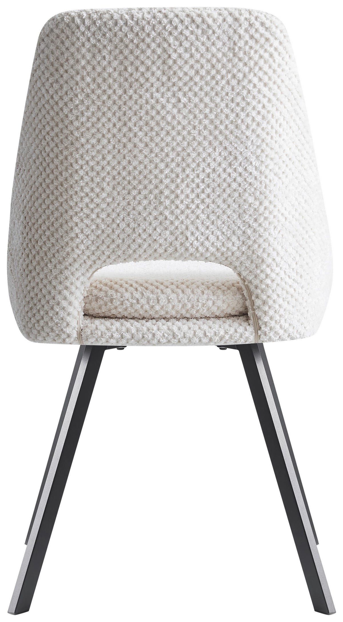 STUHL Struktur Beige  - Beige/Schwarz, Design, Textil/Metall (48/85/56cm) - Carryhome