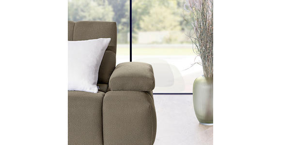 ECKSOFA  in Struktur Beigebraun  233/313 cm  - Beigebraun/Schwarz, Design, Kunststoff/Textil (233/313cm) - Belluti