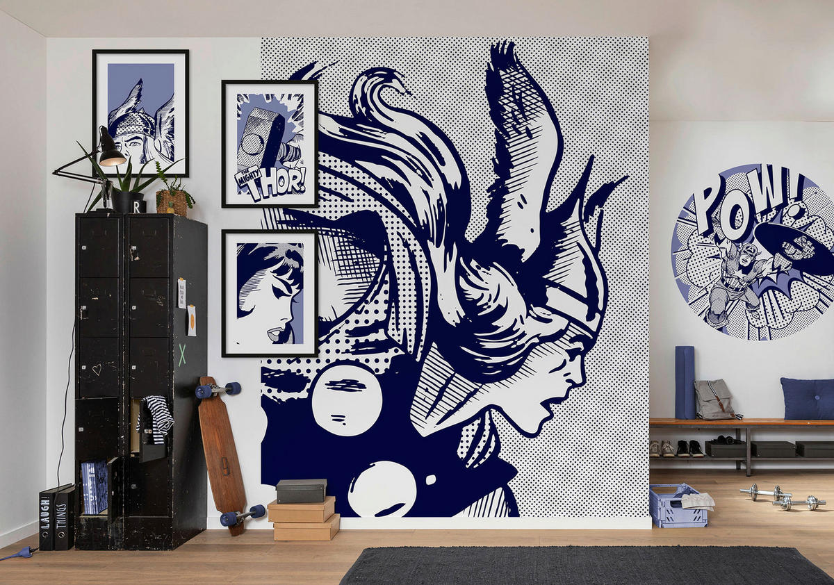 VLIESTAPETE  - Blau/Weiß, Basics (200/250cm) - Xora