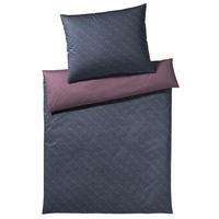 WENDEBETTWÄSCHESET Makosatin 160/210 cm  70 cm/50 cm  - Bordeaux/Schwarz, Design, Naturmaterialien/Textil (160/210cm) - Joop!