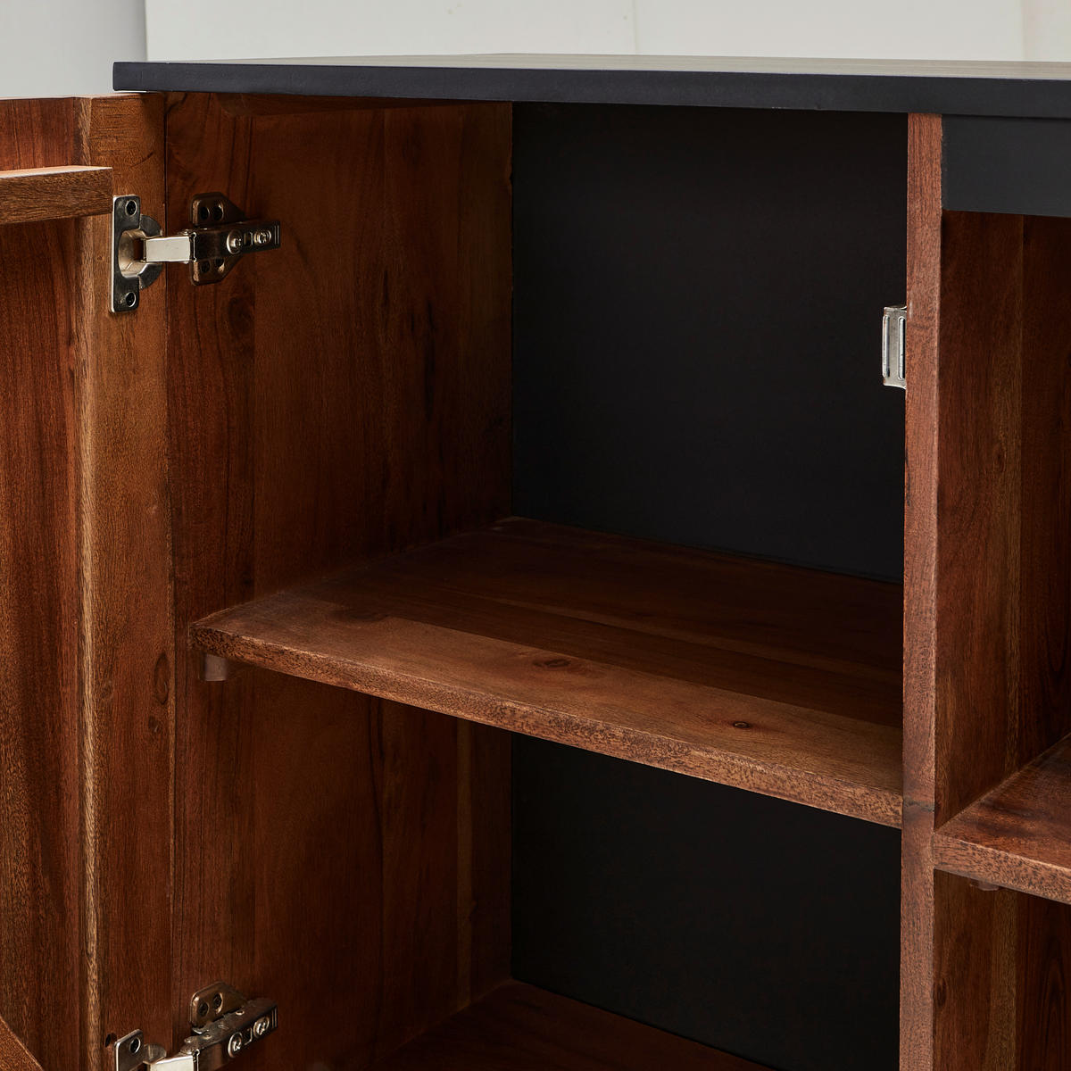 HIGHBOARD  in 100/140/40 cm  - Walnussfarben/Schwarz, LIFESTYLE, Holz/Holzwerkstoff (100/140/40cm) - MID.YOU