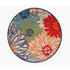 OUTDOORTEPPICH 120 cm Floral Rot  - Rot, LIFESTYLE, Kunststoff/Textil (120cm)