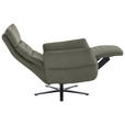 RELAXSESSEL in Leder Grau  - Schwarz/Grau, Design, Leder/Metall (82/119/85cm) - Dieter Knoll