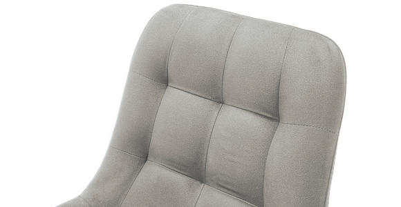 STUHL Flachgewebe Hellgrau - Hellgrau, KONVENTIONELL, Holz/Textil (56/84/63cm) - Carryhome