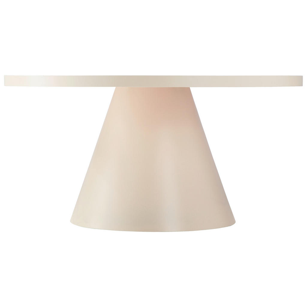 Thumbnail - Livetastic Couchtisch, Creme, Metall, Glas, rund, konisch, 81x40x81 cm, einfacher Aufbau, Wohnzimmer, Wohnzimmertische, ...
