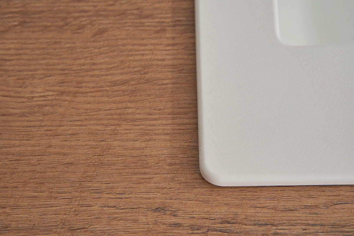 SPÜLE 1712DENVER100X50W  - Weiß, Trend, Glas/Kunststoff (100/20/50cm) - Respekta