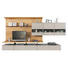 WOHNWAND in Eichefarben, Grau - Edelstahlfarben/Eichefarben, Design, Glas/Holz (357,5/186,8/41,2-55,7cm) - Moderano WOHNWAND in Eichefarben, Grau - Edelstahlfarben/Eichefarben, Design, Glas/Holz (357,5/186,8/41,2-55,7cm) - Moderano