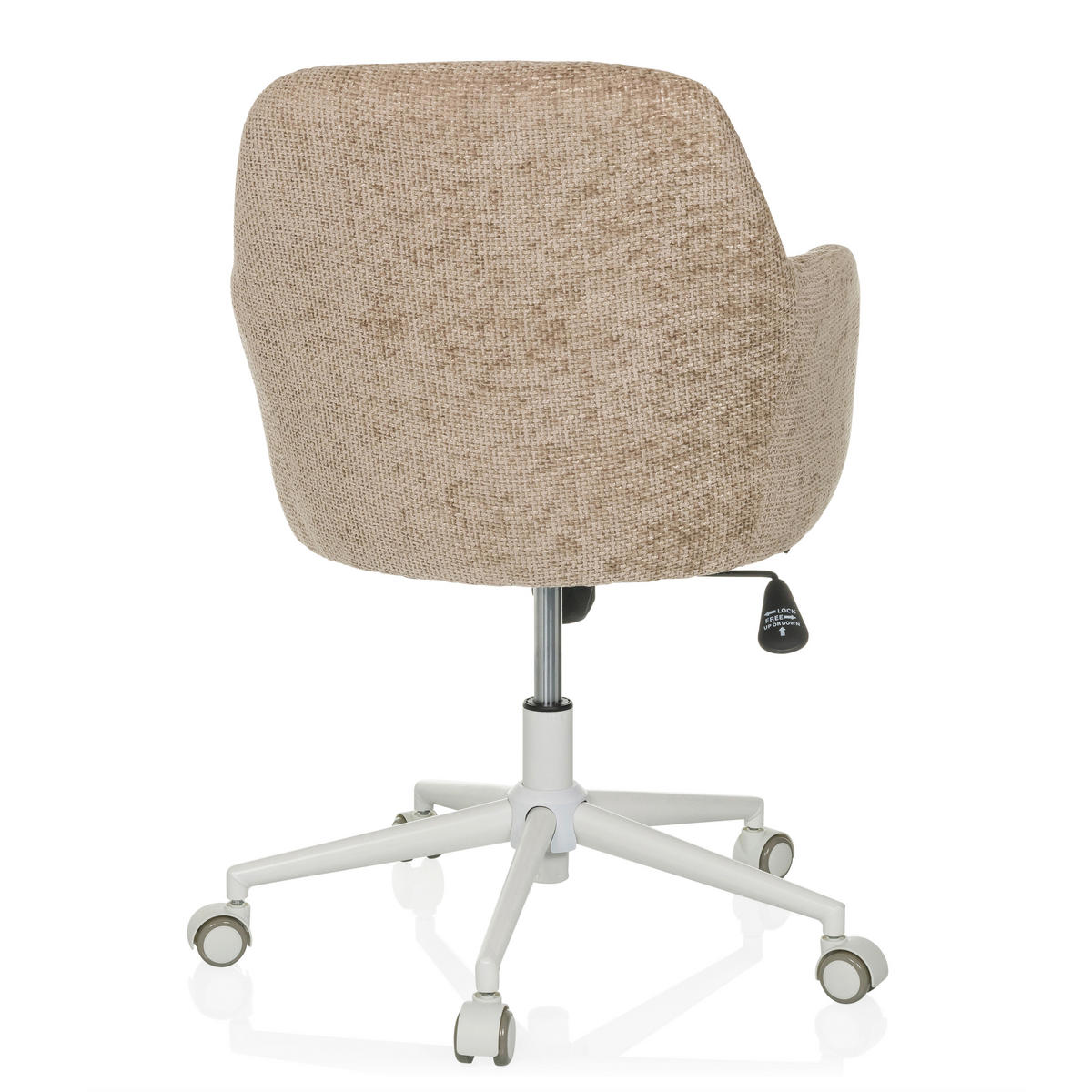 DREHSTUHL Beige  - Beige/Weiß, MODERN, Kunststoff/Textil (58/78/60cm) - MID.YOU