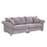 SOFA in Textil Grau, Hellgrau - Eichefarben/Hellgrau, LIFESTYLE, Holz/Textil (264/111cm) - Landscape SOFA in Textil Grau, Hellgrau - Eichefarben/Hellgrau, LIFESTYLE, Holz/Textil (264/111cm) - Landscape