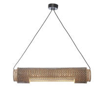 ZÁVESNÉ SVIETIDLO, 85/15/15 cm  - čierna/prírodná farba, Trend, drevo (85/15/15cm) - Good & Mojo