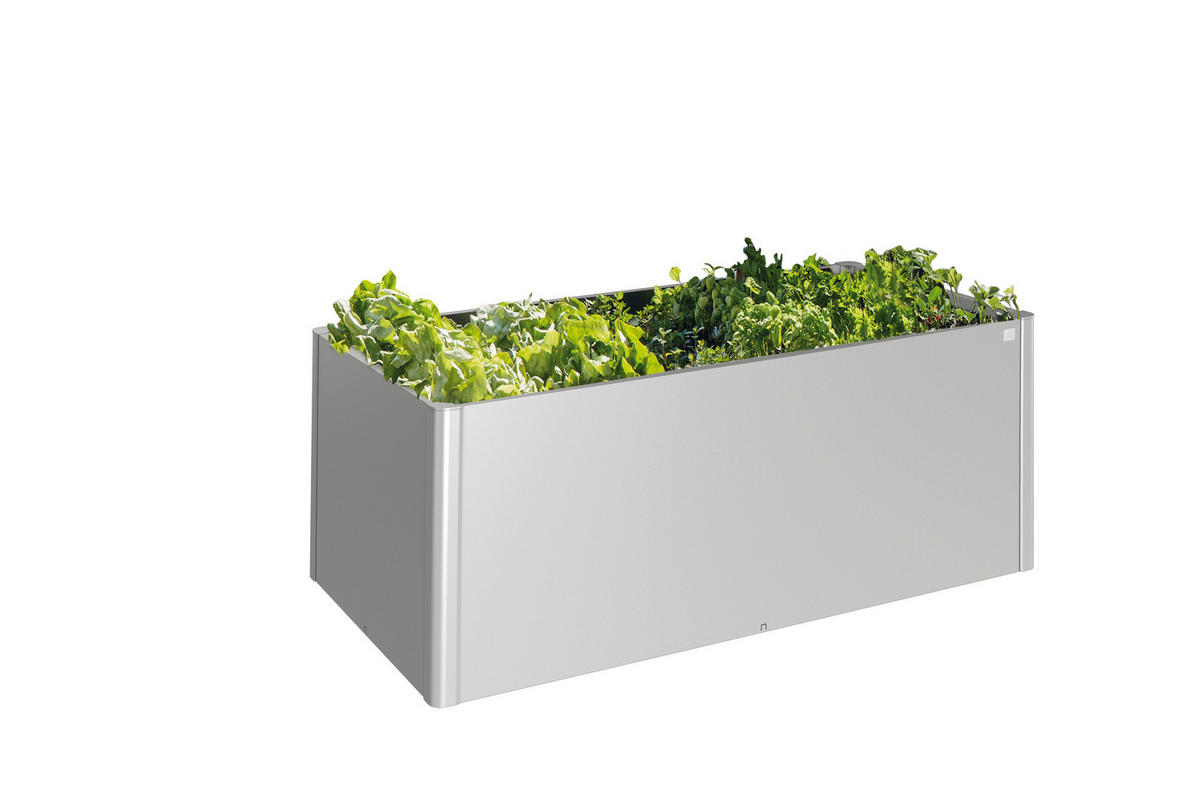 HOCHBEET - Silberfarben, Design, Metall (201/77/102cm) - Biohort