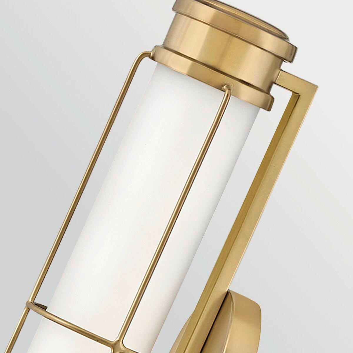 LED-WANDLEUCHTE Hinkley 11,4/43,2/13 cm  - Messingfarben, Design, Glas/Metall (11,4/43,2/13cm) - Elstead Lighting