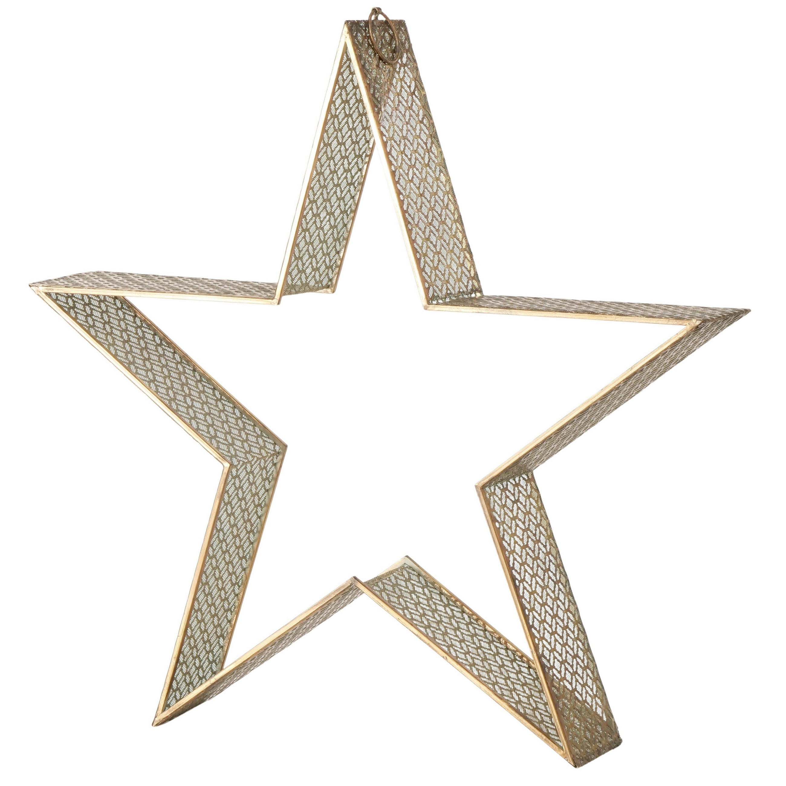 DEKOSTERN - Goldfarben, LIFESTYLE, Metall (90,5/16,5/93cm)
