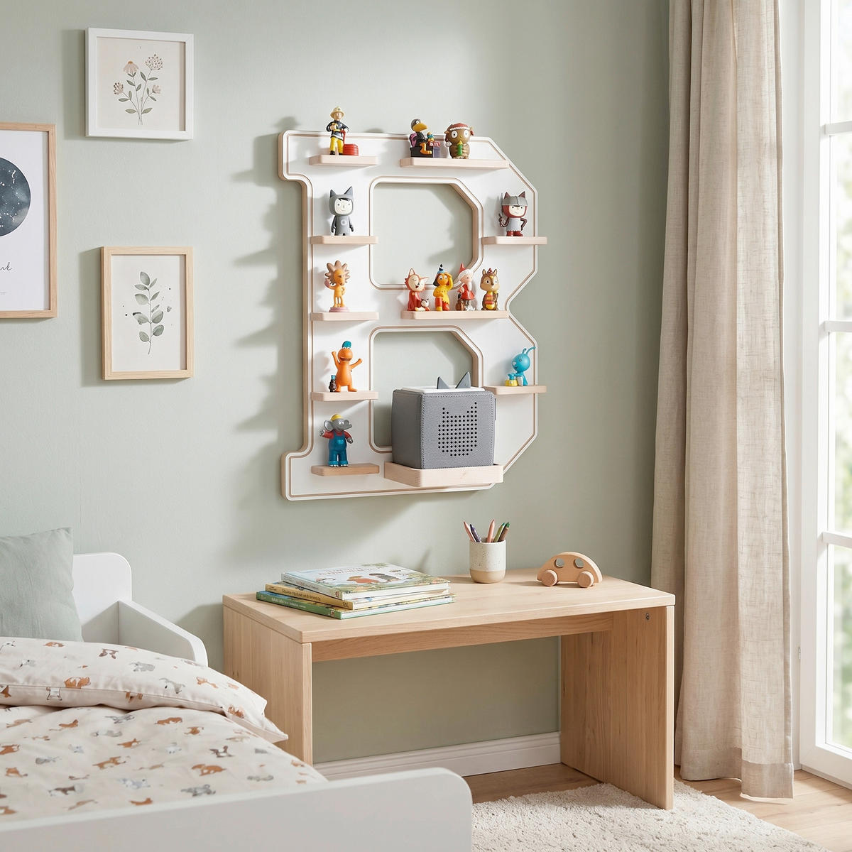 KINDERREGAL  - Weiss, Modern, Holzwerkstoff (41/54/19cm) - Livetastic