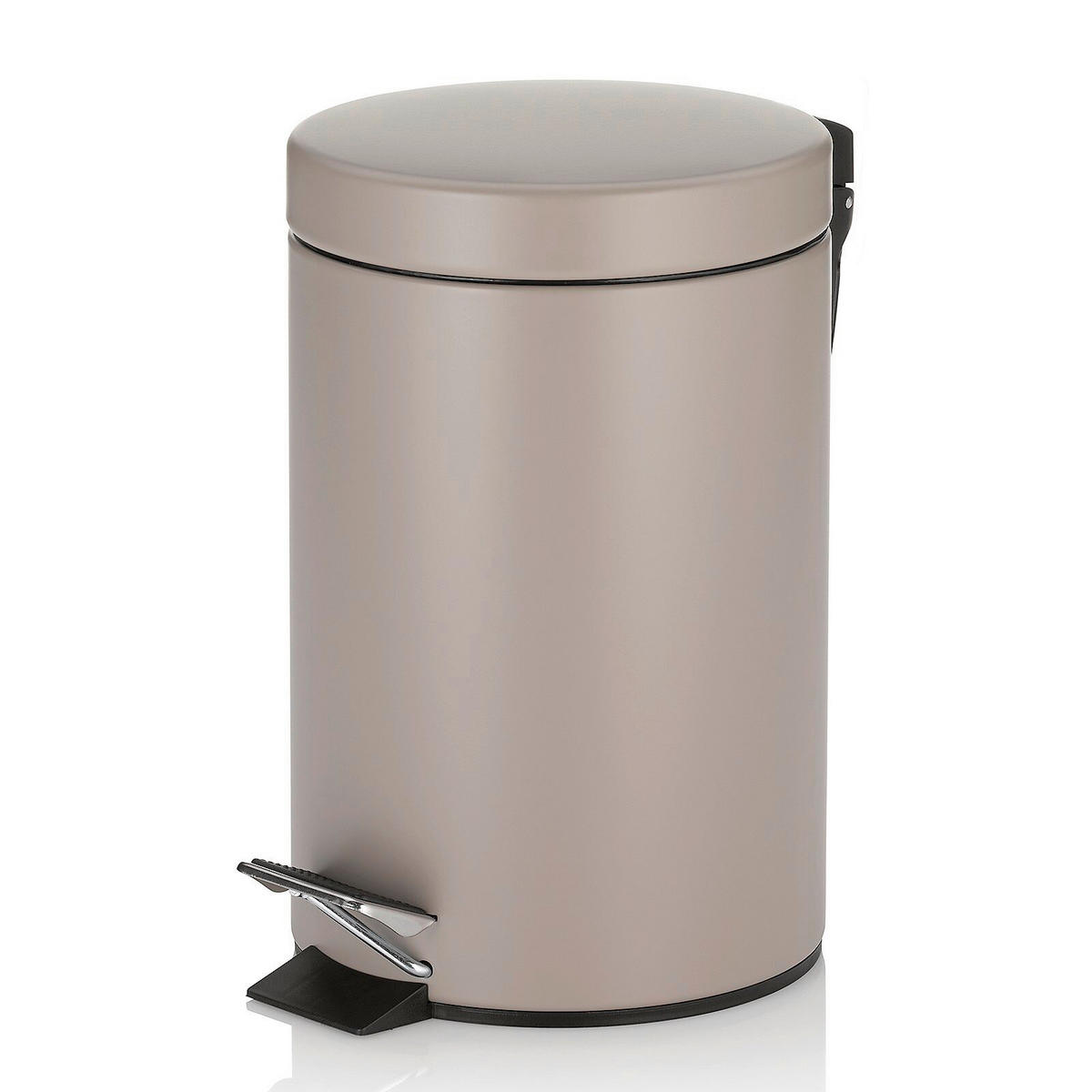 KOSMETIKEIMER MONACO 3 L  - Schwarz/Braun, Basics, Kunststoff/Metall (17/26cm) - Kela