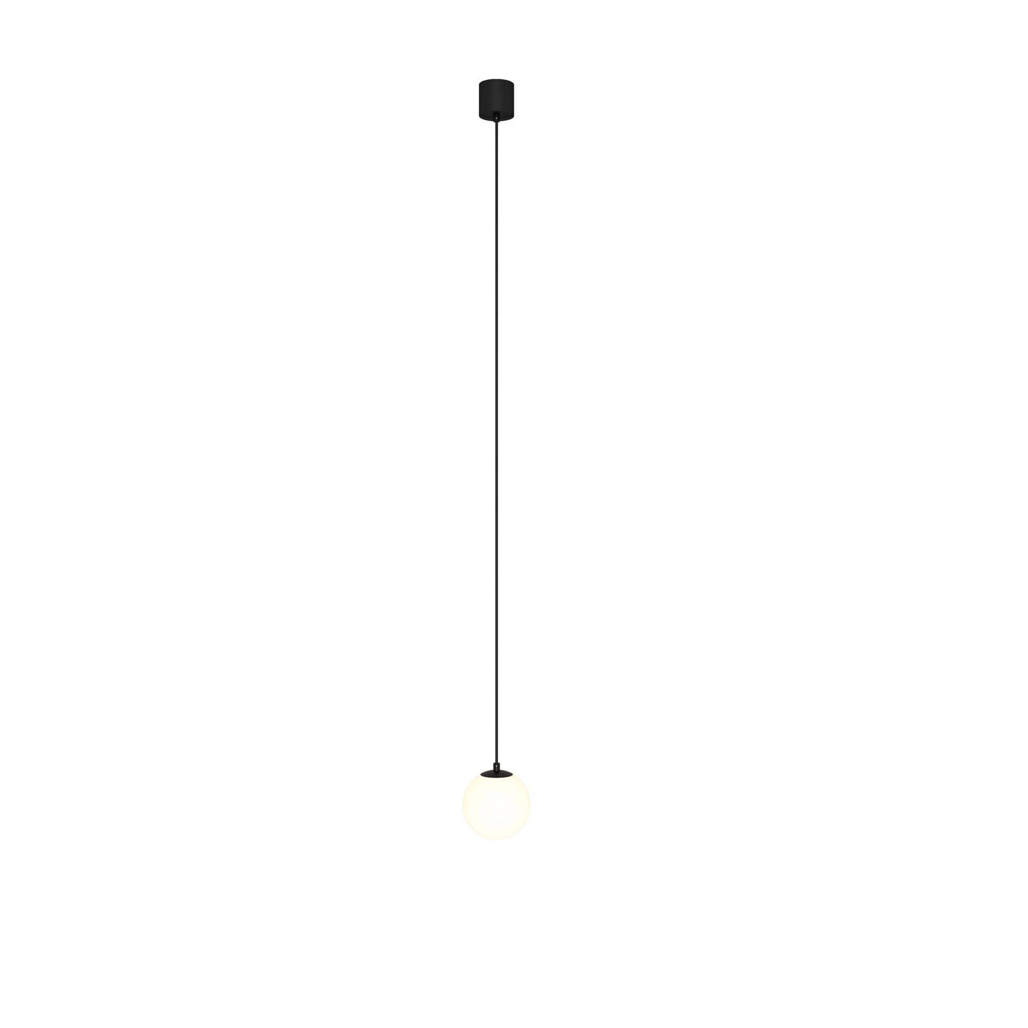 PENDELLEUCHTE 10/10 cm    - Weiss/Schwarz, Trend, Glas/Kunststoff (10/10cm) - MAYTONI
