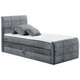 BOXSPRINGBETT 100/200 cm  in Anthrazit  - Anthrazit, Basics, Holzwerkstoff/Kunststoff (100/200cm) - Xora