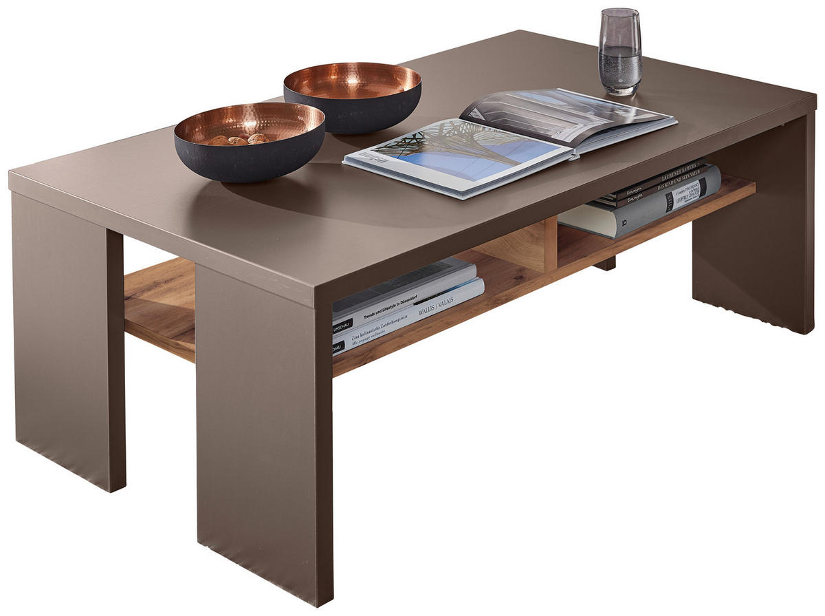 COUCHTISCH 110/65/40 cm rechteckig Eichefarben  - Eichefarben, Design, Holzwerkstoff (110/65/40cm) - Livetastic
