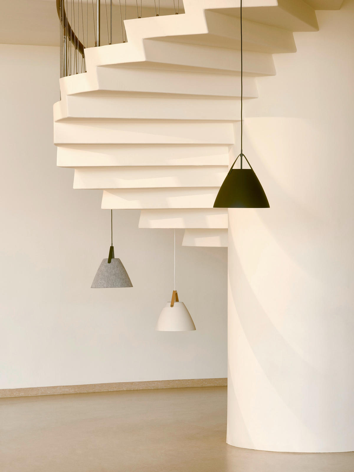 HÄNGELEUCHTE 36/37 cm  - Hellgrau, KONVENTIONELL, Fell (36/37cm) - Nordlux