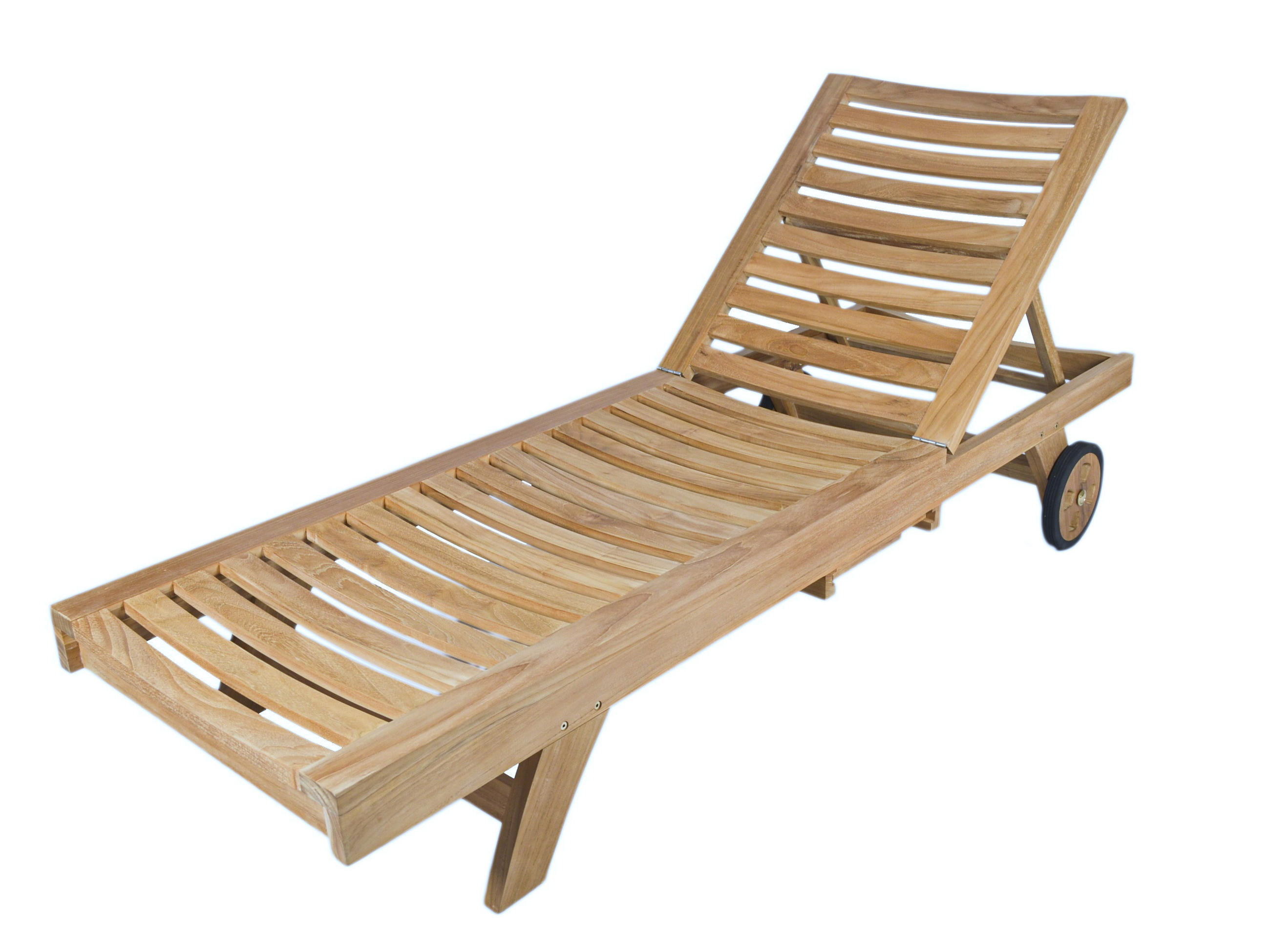 LEŽALJKA VRTNA boje tikovine drvo - boje tikovine, Natur, drvo (200/65/30cm) - Ambia Garden