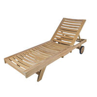 LEŽALJKA VRTNA  boje tikovine  drvo      - boje tikovine, Natur, drvo (200/65/30cm) - Ambia Garden