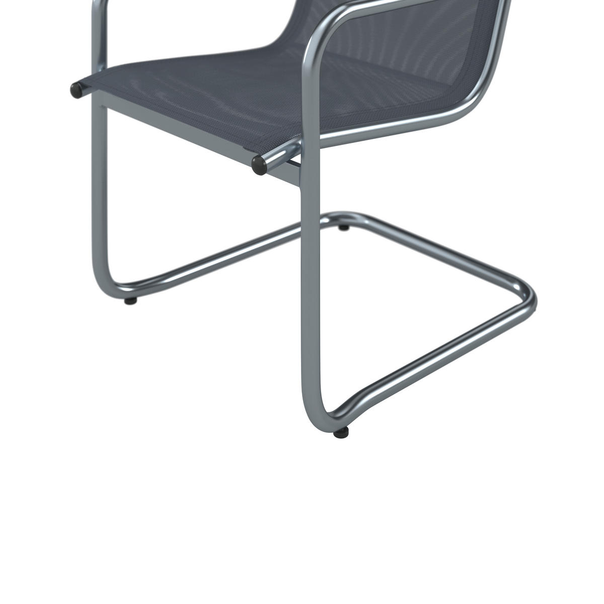 GARTENSTUHL Metall, Kunststoff Grau  - Grau, MODERN, Kunststoff/Metall (56/98/66cm) - Ambia Garden