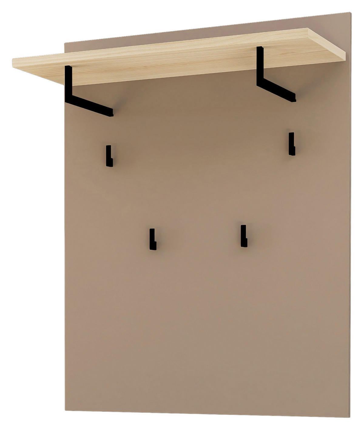 VEŠIAKOVÝ PANEL, taupe, farba duba, 80/100/30 cm - farba duba/taupe, Design, kompozitné drevo (80/100/30cm) - Voleo