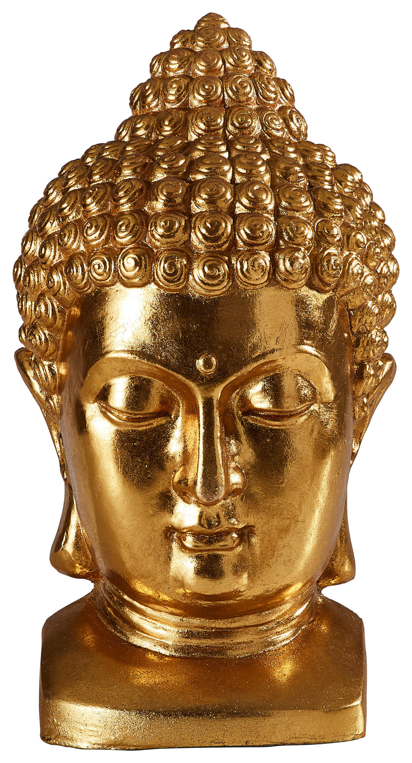 BUDDHAKOPF 27/47/25 cm  - Goldfarben, LIFESTYLE, Kunststoff (27/47/25cm)