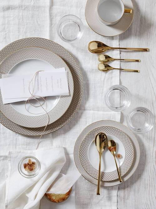 KROŽNIČEK  Francis Carreau Beige  keramika   14/2 cm       - bež, Basics, keramika (14/2cm) - Rosenthal