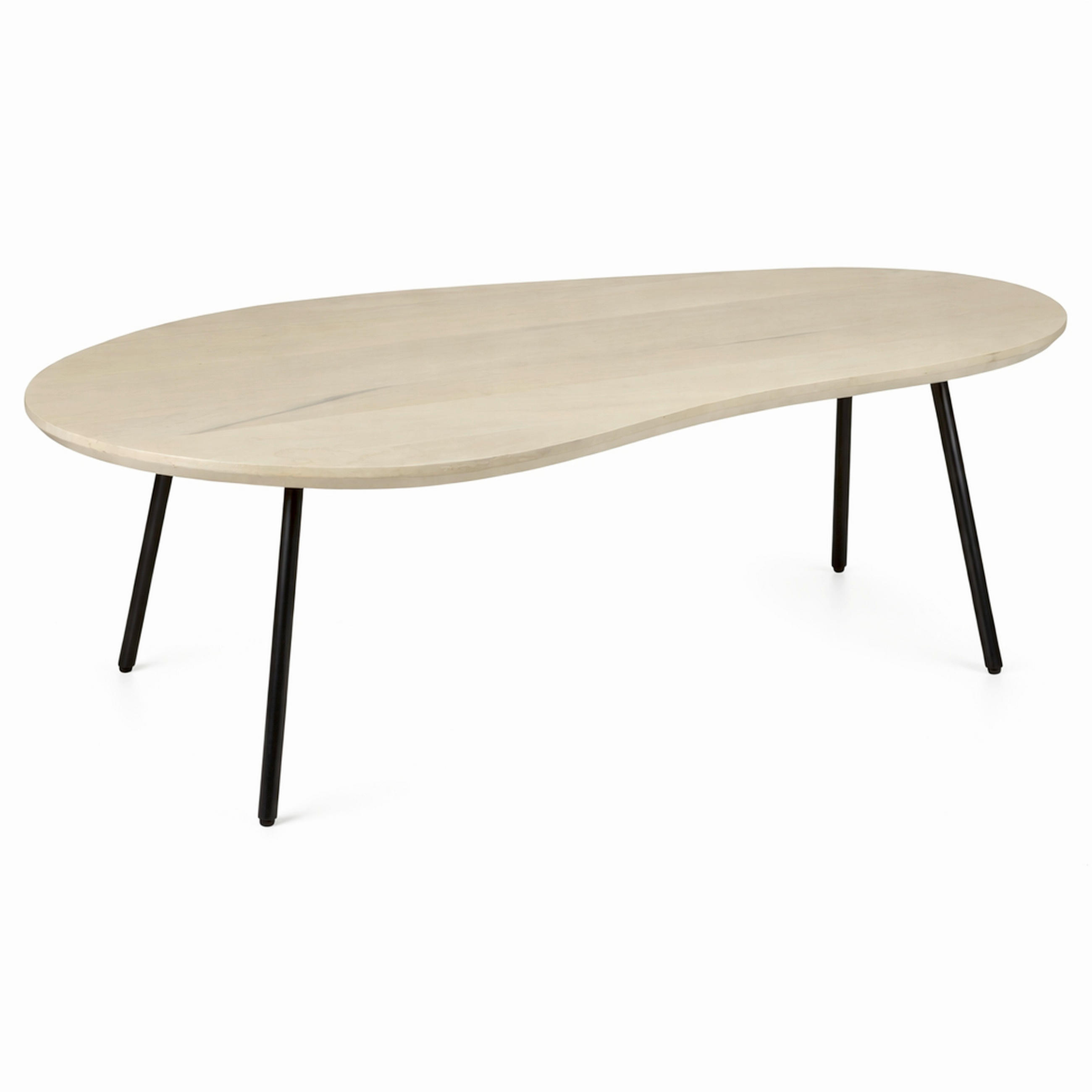 SOFFBORD - vit/svart, Design, metall/trä (122/63/36cm) - MID.YOU