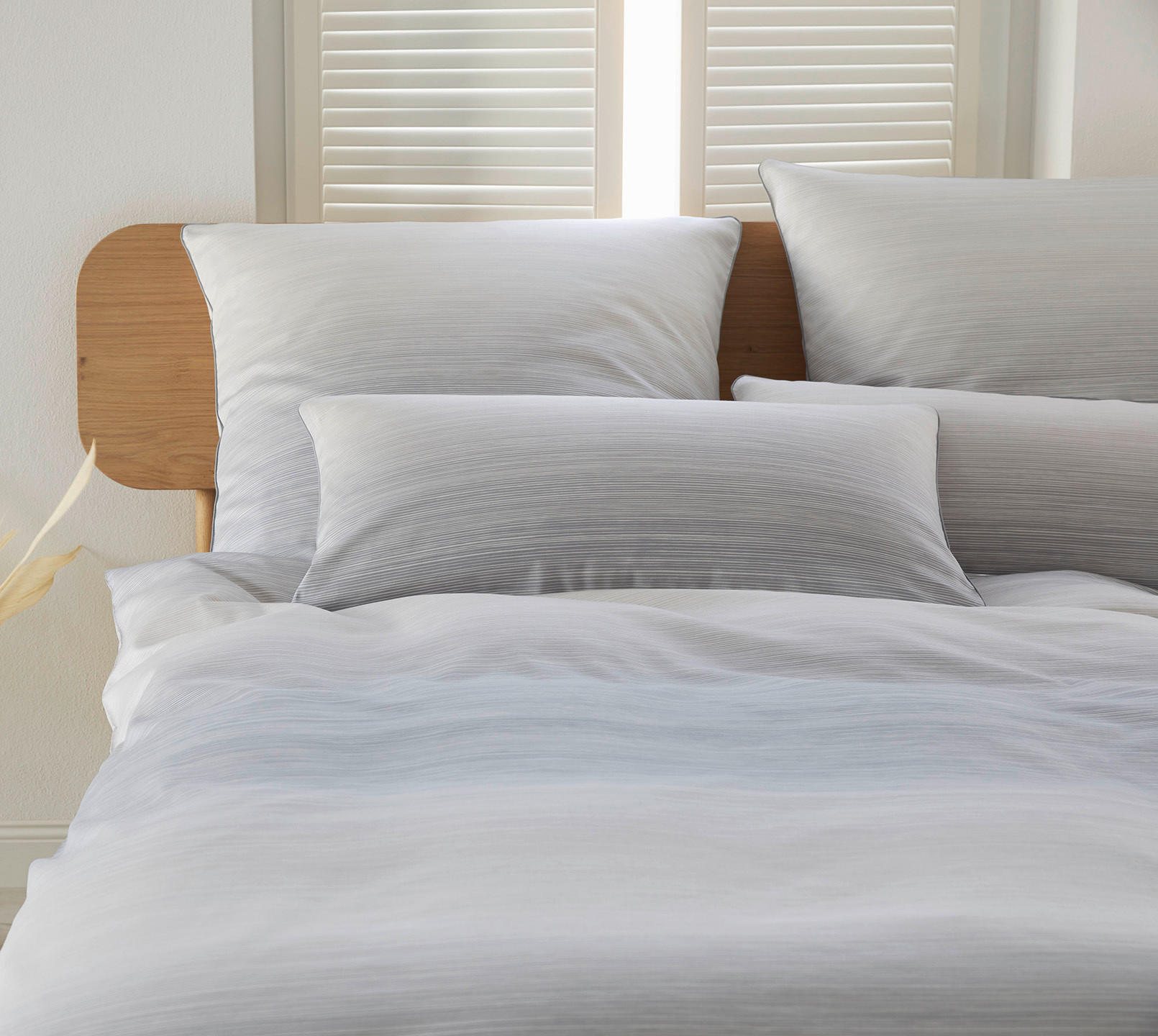 POSTELJINA 200/200 cm  LA MER  - bijela/bež, Konvencionalno, tekstil/prirodni materijali (200/200cm) - Elegante