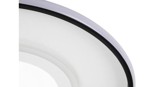 LED-DECKENLEUCHTE 50/5,5 cm   - Schwarz/Weiß, Trend, Kunststoff/Metall (50/5,5cm) - Novel