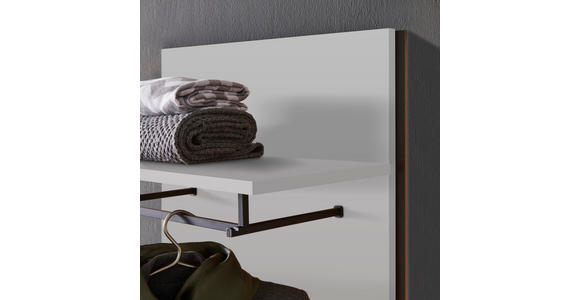 GARDEROBENPANEEL  in 58/184/3,2 cm  - Kaschmir/Schwarz, KONVENTIONELL, Holzwerkstoff (58/184/3,2cm) - Voleo