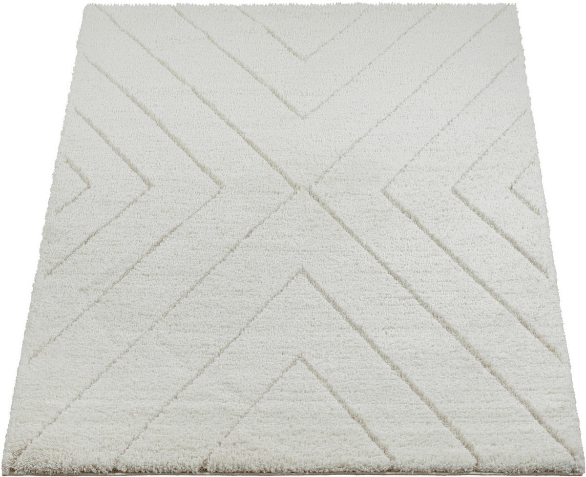HOCHFLORTEPPICH 120/170 cm Ideal Shaggy Creme  - Creme, KONVENTIONELL, Textil (120/170cm) - Novel