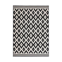 FLATVÄVD MATTA 80/150 cm  - vit/svart, Basics, textil (80/150cm) - Kayoom