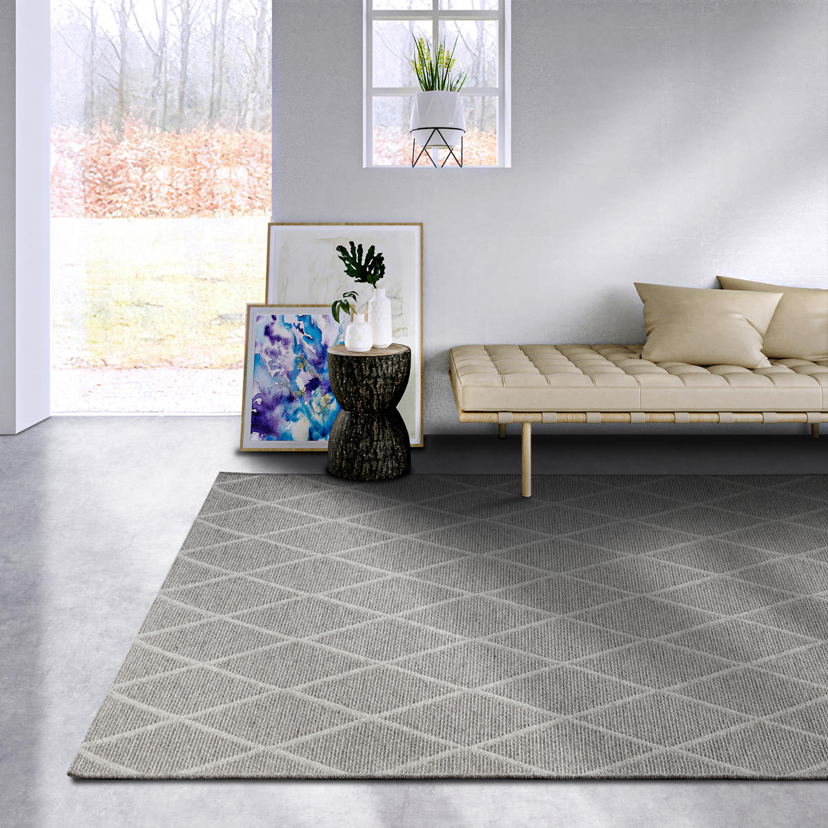 WEBTEPPICH 200/290 cm Kollektion 1843 Grau, Beige  - Beige/Grau, Basics, Kunststoff/Textil (200/290cm) - Villeroy & Boch