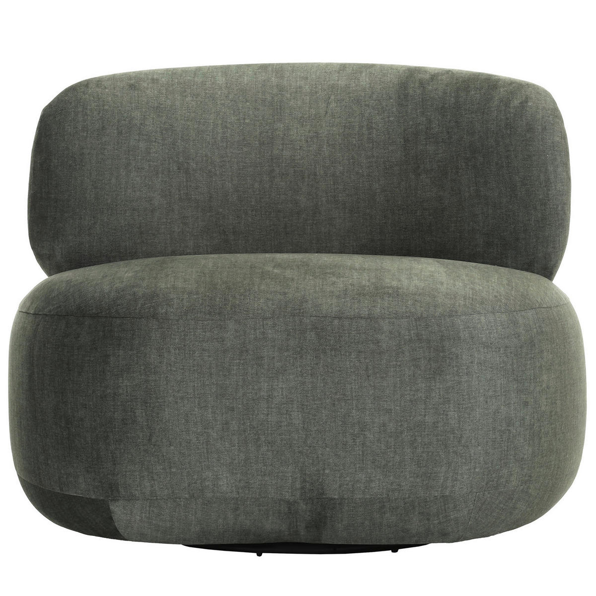 SESSEL in Flachgewebe Dunkelgrün  - Dunkelgrün/Schwarz, Design, Textil/Metall (95/75/92cm) - Lomoco