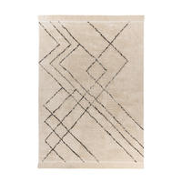 TEPPICH 80/150 cm Mylen 625 Creme / Schwarz  - Creme/Schwarz, Konventionell, Textil (80/150cm)