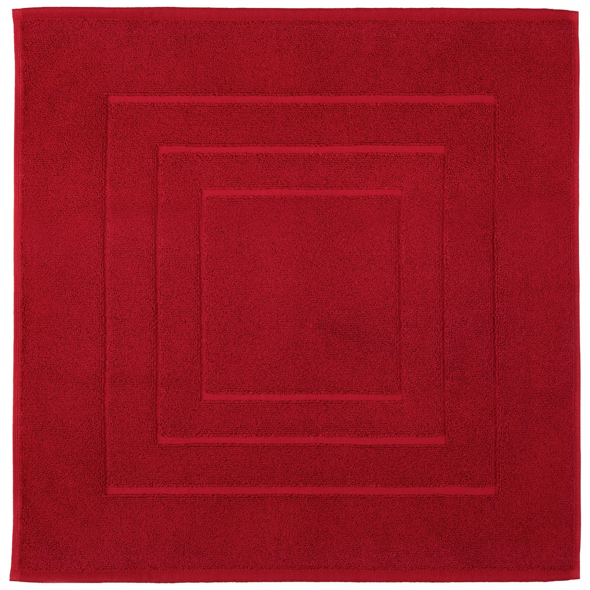 BADEMATTE Dunkelrot 60/60 cm  - Dunkelrot, Basics, Textil (60/60cm) - Vossen