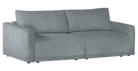 2,5-SITZER  in Flachgewebe Dunkelgrau  - Dunkelgrau/Schwarz, Design, Kunststoff/Textil (240/70/125cm) - Xora