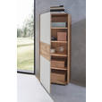 HIGHBOARD Weiß, Eichefarben 62/148/40 cm - Eichefarben/Schwarz, Design, Glas/Holz (62/148/40cm) - Valnatura